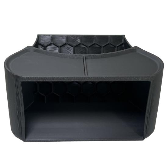 

Hermit Crab Hide 2-in-1 Cave Shelter Feeding Dish Crab Tank Hideout And Feeder with Dual Food Bowls Textured Climbing Ramp S чорний