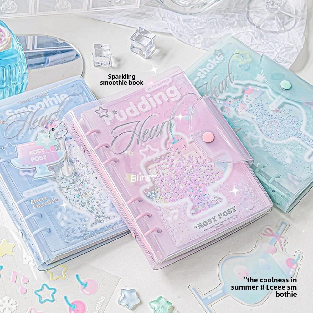 Frosty Series PVC Notebook Portable Loose-leaf Schedule Book Creative Diary Book  Student