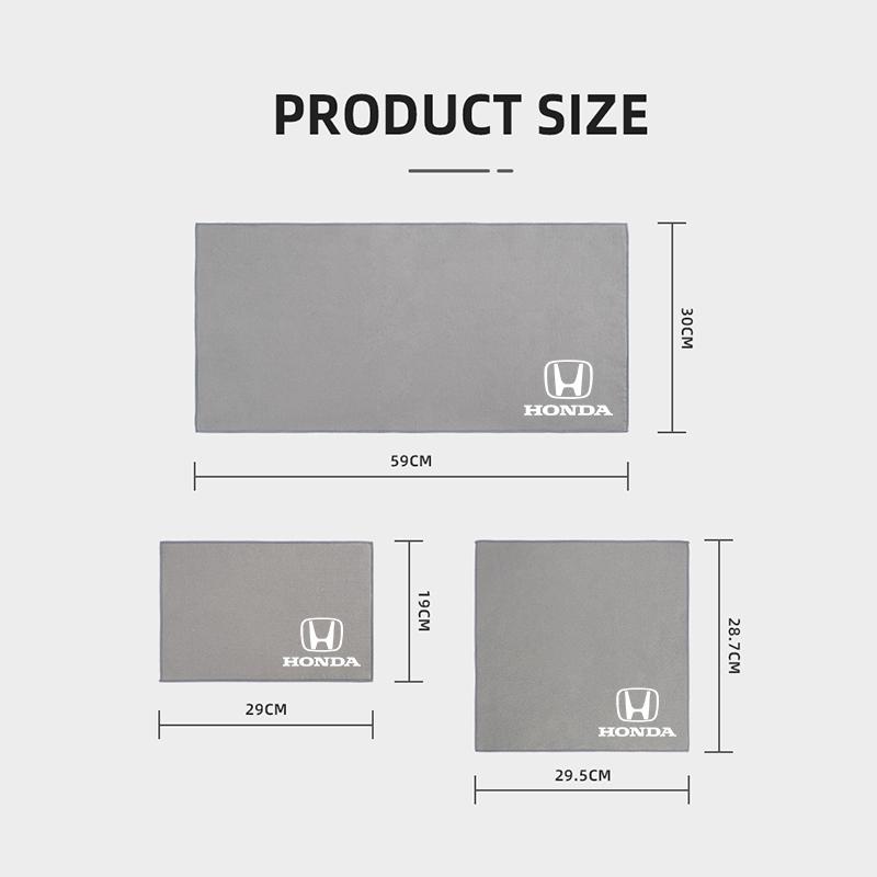 Microfiber Car Towel Super Absorbency Car Cleaning Care Cloth For Honda Civic Accord Fit Jazz Pilot CRV Odyssey Passport City ajv256