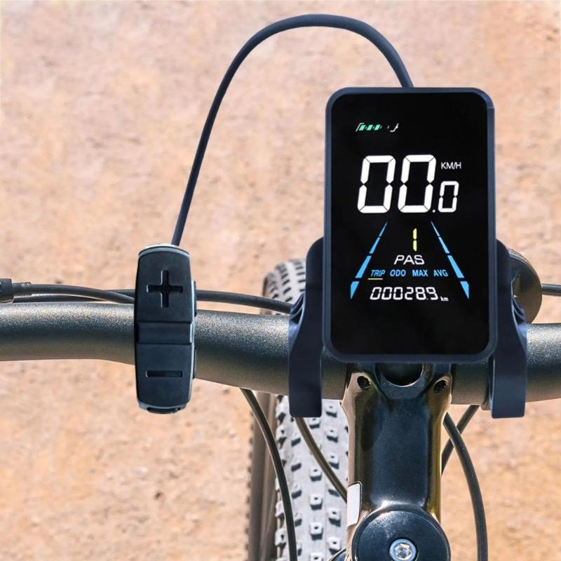Easyy Install Electric Bike Dashboards Conversion Speedometers Battery Level Monitor Instrument Motorbike Conversion Part