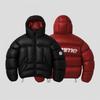 Winter Couple Streetwear Hooded Reversible Print Jacket Loose Fit Teens