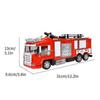 2wd Rc Fire Truck Remote Control Car Kids Toy W/ Rechargeable Battery Firetruck