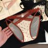 Damen Sommer Neuer Stil Reines Verlangen Sexy Spitze Netz Gaze Mittlere Niedrige Taille Dreieck Slips