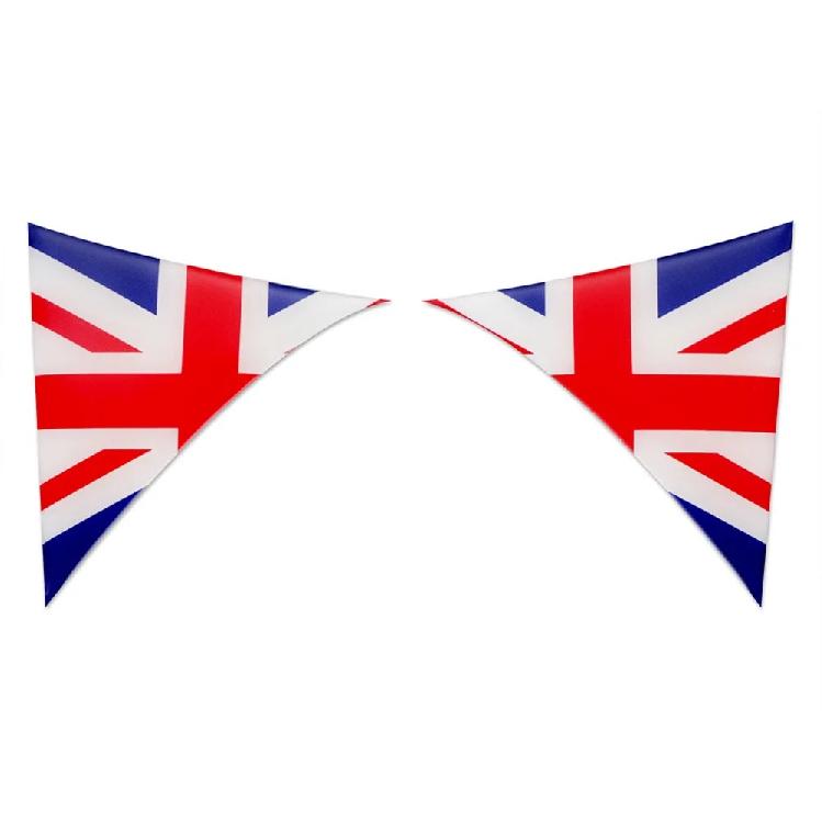 Car Styling Accessories For MINI Cooper F56 2Pcs Car Exterior Rear Back Trunk Tailfins Spoiler Wing 3D Sticker Decal Decoration