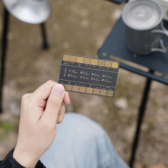 Coffee Grind Reference Card 16 Coffee Grind Size Precision Guide Chart Portable Outdoor Camping Coffee Ground Measuring Ruler Tools