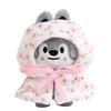 New Cute Sakura Themed Toy Set With Cloak Shawl Dress Up Figure Bag Keychain Decorative Kawaii Plushie Doll Supplies Gift