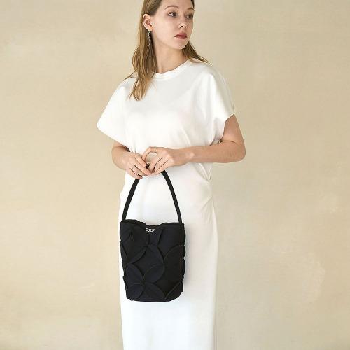 Suin Leaf Bucket Bag - Black