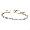 Crystal Tennis Bracelet Adjustable Bead Clasp Birthday Gifts
