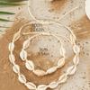 Set Collana, Bracciale, Cavigliera, Conchiglia d'Acqua Dolce & Choker Fatti a Mano Europei e Americani