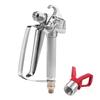 Airless-Spritzpistole mit Spitzenschutz 517er Spitze Rutschfester Griff Silber für Farbe Stein Farbe Spachtel Möbel Dekoration 3600 PSI
