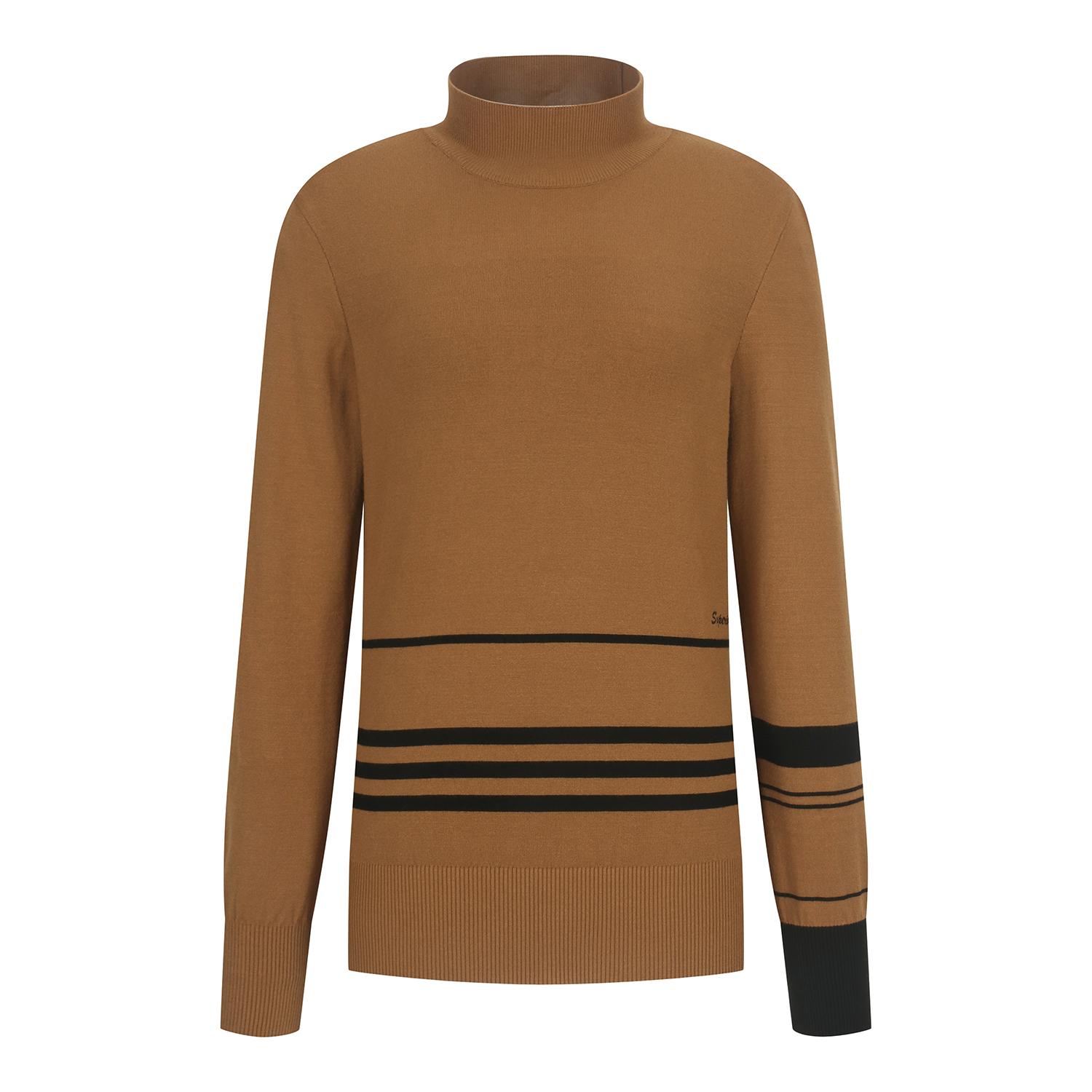 Superior Women S Color Block Mock Turtleneck Sweater Camel (Iw0Erd30260) Camel.Iw0Erd30260/090