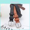 Classic Pu Leather Womens Belt With Metal Pin Buckle For Casual And Office Wear