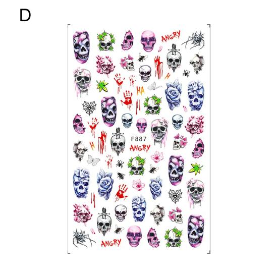 Naklejka na paznokcie świąteczna Wykwintna Ultracienka Łatwa Nieblaknąca Żywy Kolor Wzór Zastosuj Dekoracyjna Zdejmowalna