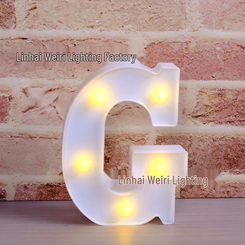 LED Luminous Letter and Number String Lights for Birthday, Proposal, and Event Décor