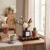 Solid Wooden Storage Tray Decorative Wooden Decorative Pedestal Wooden Plant Stand  Kitchen Display
