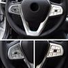 Car Steering Wheel Button Frame Trim Cover Sticker Interior Accessories For BMW 3 5 7  Series 6GT X3 X5 X7 G20 G30 G05 G07 G11