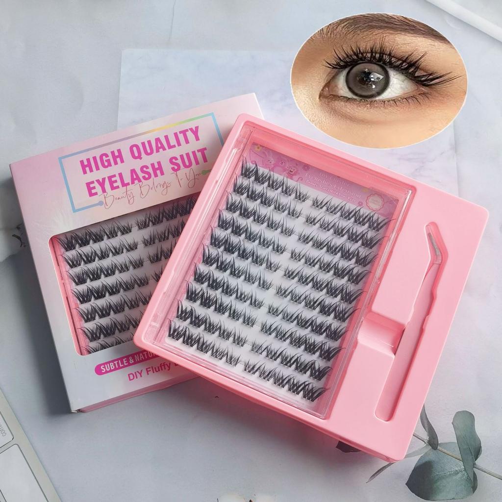 Large Capacity Wm41 Messy Smart Curled Eyelashes Slender Soft Asian Mixed Eyelashes
