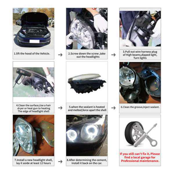 Pair of Headlight Lens Lampshades for 2011-2013 BMW X3 F25