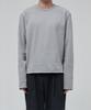 OX STUDIOS Ribbed Crop Long Sleeve (Melange Grey)