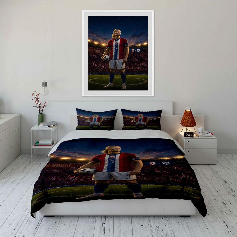 Erling with a ball patterned bedding set, duvet cover set, duvet cover and pillowcases (1*duvet cover, 2*pillowcases, filling not included)