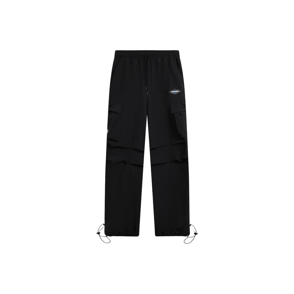 Li Ning Sports Lifestyle Series Loose Fit Pattern Logo Casual Pants Women Pants AKXV328-3