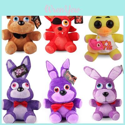 Fnaf Five Nights At Freddy's Amigos Brinquedo de Pelúcia Macio Presente 18/25cm Amarelo Castanho Roxo Azul Vermelho Branco