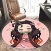 Demon Slayer,Nezuko Chair Mat Round Rug Office Carpet, Non Slip, Suitable for Living Rooms, Bedrooms,Decor1205812a