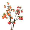 Konstgren med mini persimonblommor för heminredning