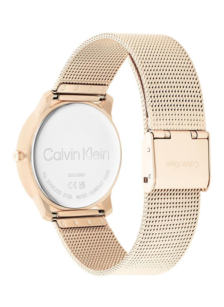 Calvin Klein CK Iconic 25200035 Mesh Bracelet Watch, Carnation Gold (Parallel Import)
