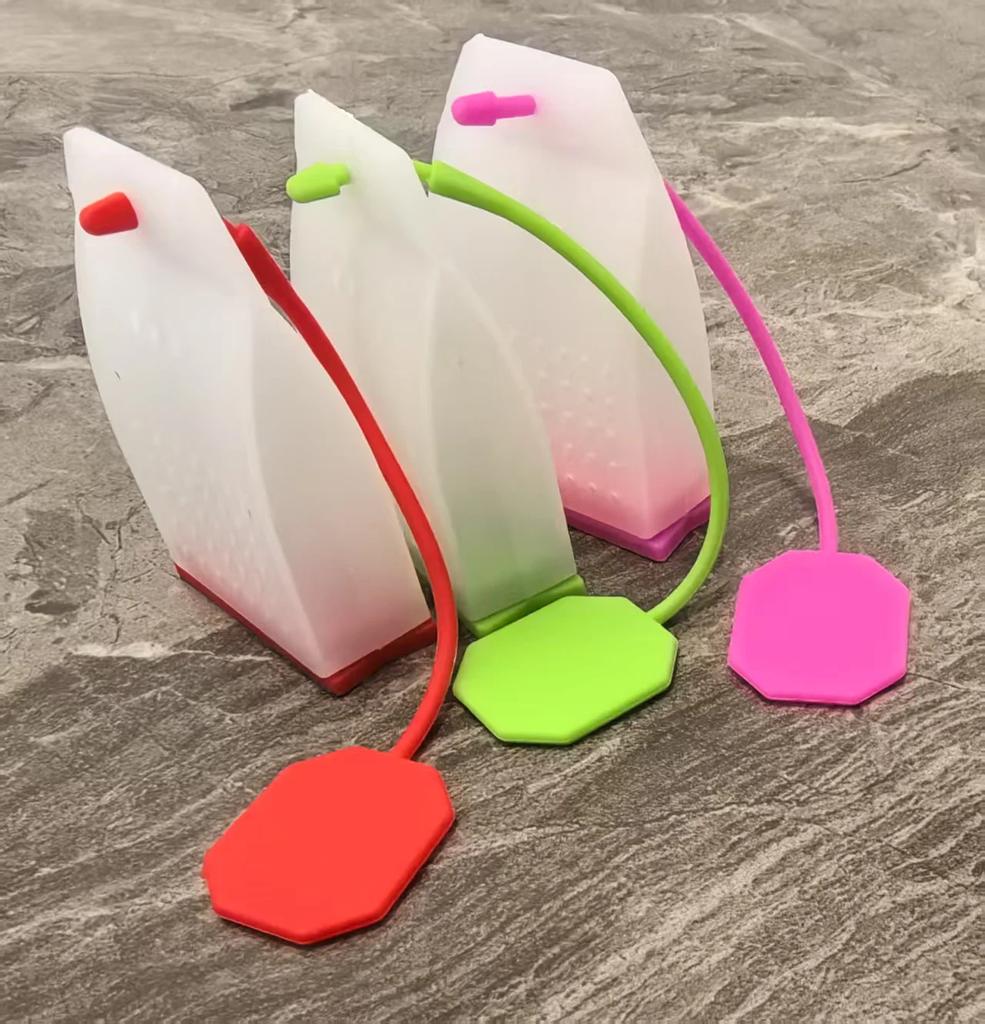 Lebensmittel Silikon Tee-Ei Wiederverwendbar Sicher Loseblatt Teebeutel Sieb Filter Bunter Stil Sieb Kräutertee Diffusor Teegeschirr