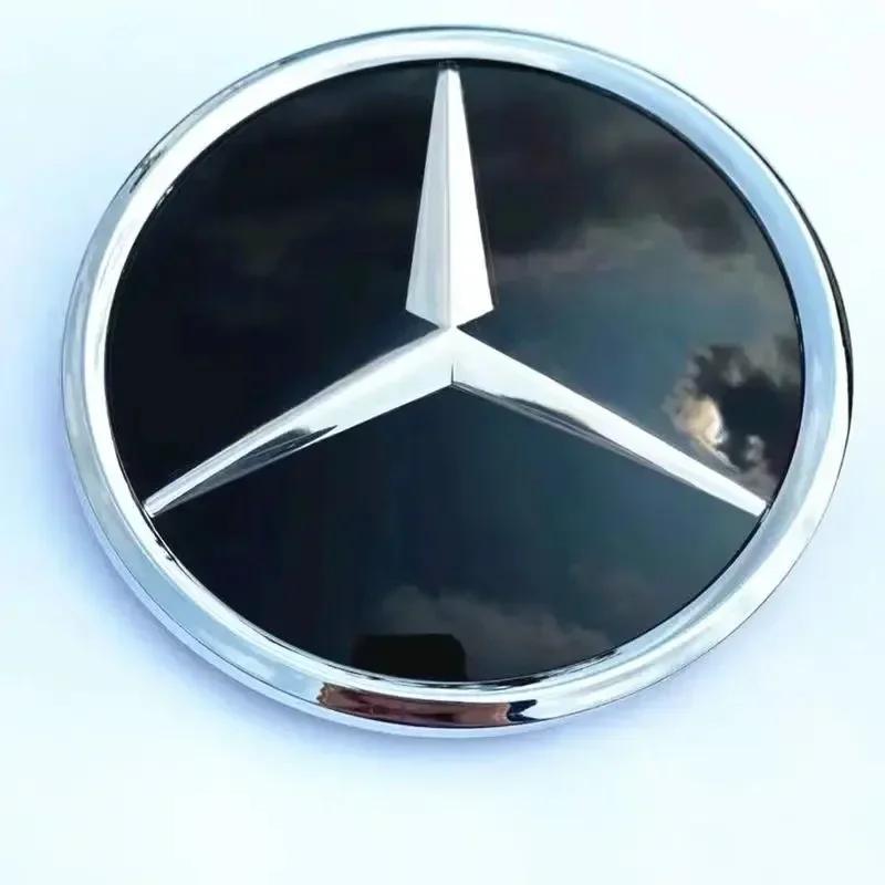 1ks znak hvězdy na přední mřížku, zrcadlový emblém, 3D ABS logo pro Mercedes-Benz třídy W205 W176 W212 W218 C117 CLA GLA CLS GLC