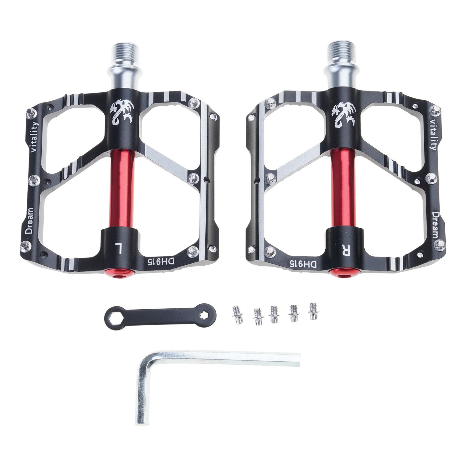 

Aluminum Alloy Bicycles Flat Pedals 3 Bearings Cycling Platform Pedals Nonslip Wide Flat Pedals for Road Bike Part чёрный