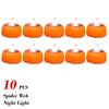 1-20PCS Halloween LED Pumpkin Electronic Candles Lights Halloween Horror Party Night Lights Home Porch Haunted House Decorations