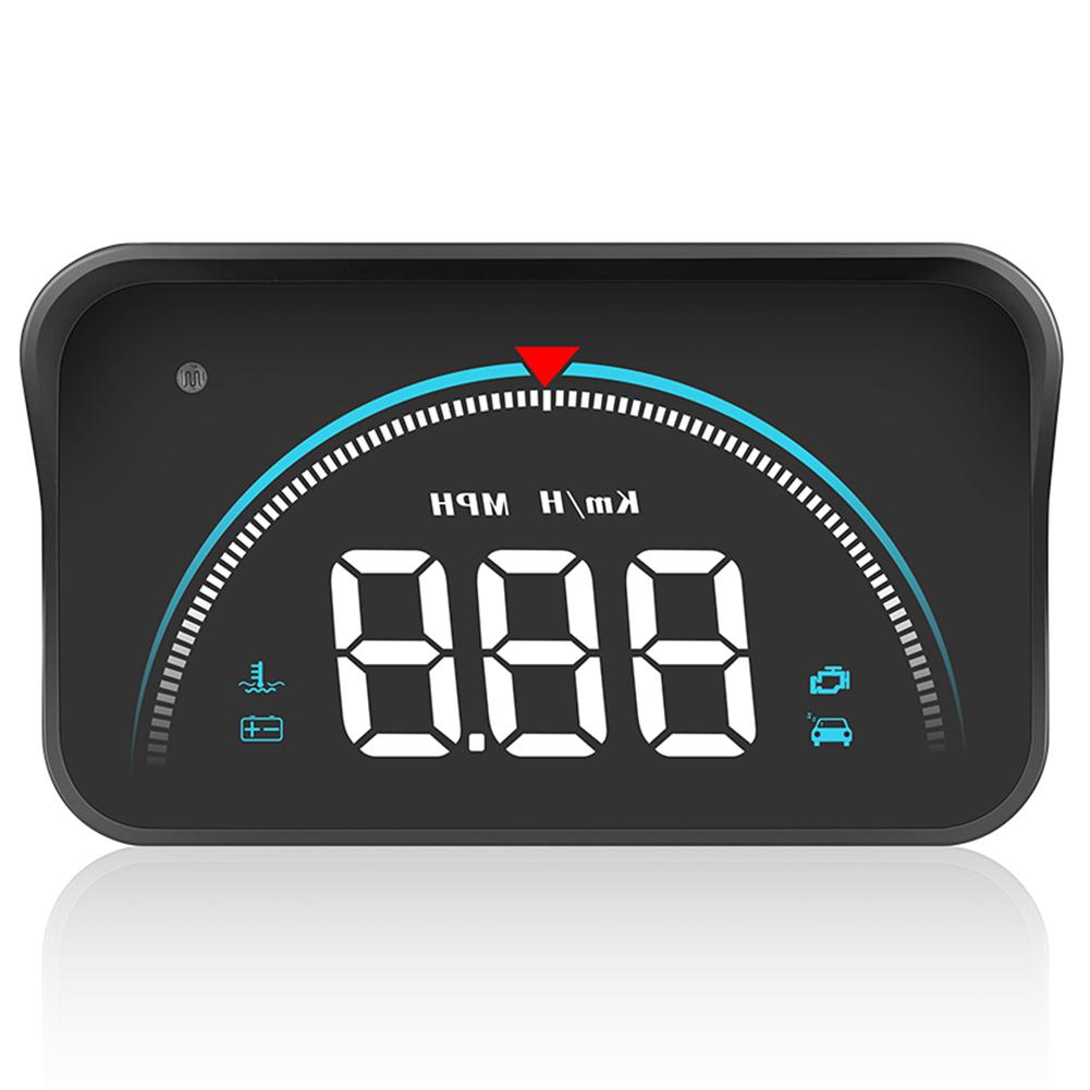 Digital HUD Transmission Oil Temperature Monitoring ODB Multifunctional Car Instrument Overspeed Alarm Digital Speedometer