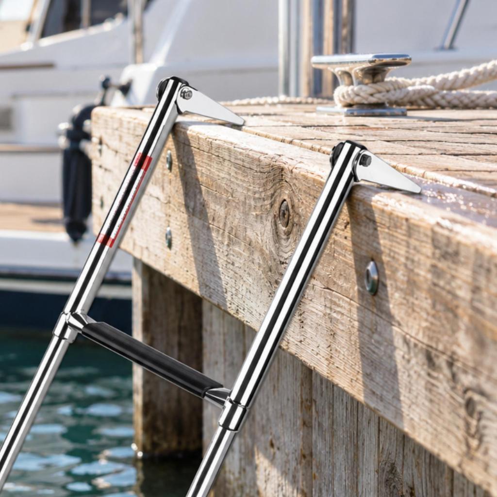 Marine Boarding Ladder Resistant TwoRung Compact for Boat Entry
