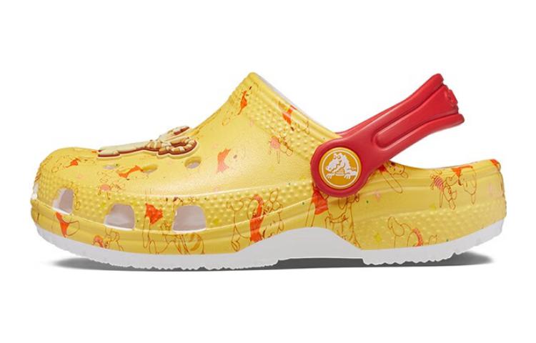 Crocs Classic Disney Винни-Пух Нескользящие Устойчивые к истиранию Детские Сандалии Желтые Детские 208358-94S 25