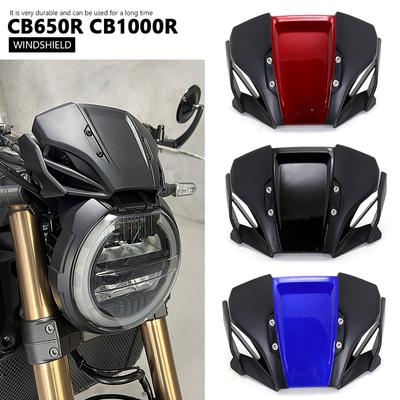 Motorcycle Windshield For Honda CB650R CB1000R CB 650R 1000R 2018-2023 Sport Windshield Wind Deflector Visor Screen Bracket