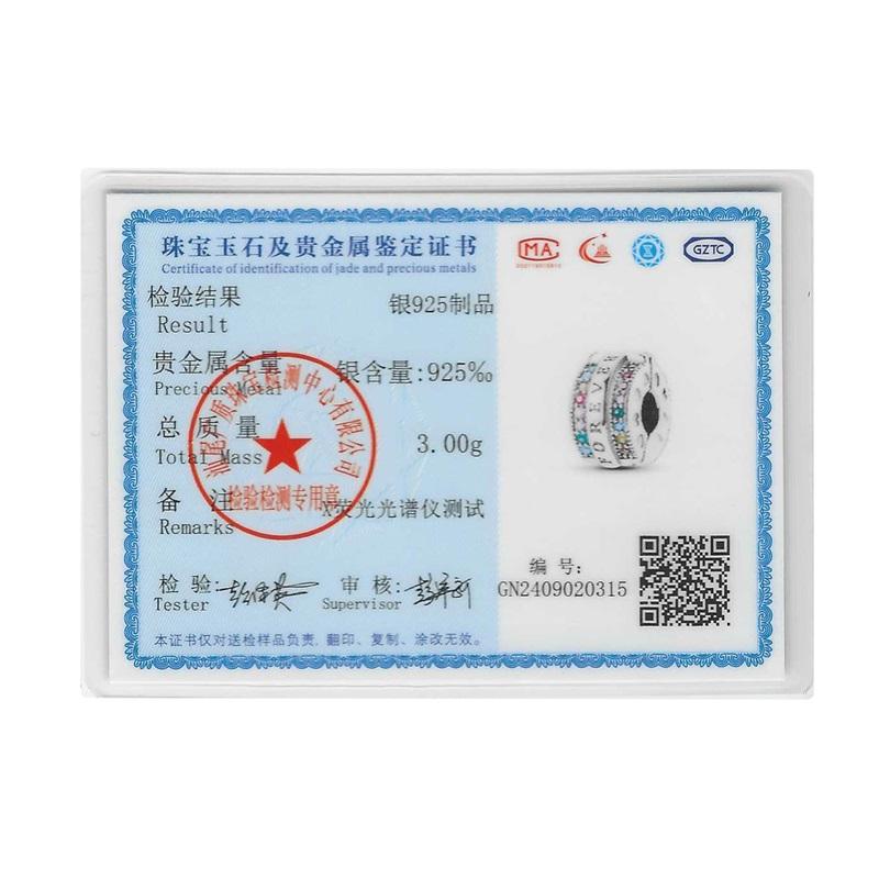 Original Charms Copper Paw Print Pave Fixing Clip Charms Beads Fit 3Mm Original Bracelet Women Diy Jewelry Gifts