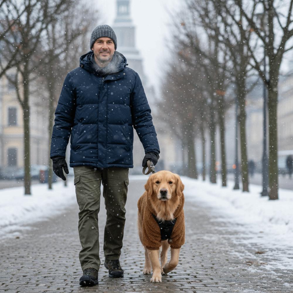 Fleece Material Dog Clothes Soft Pet Clothing Cozy Dog Hoodie  Winter Season for Medium Large Dogs