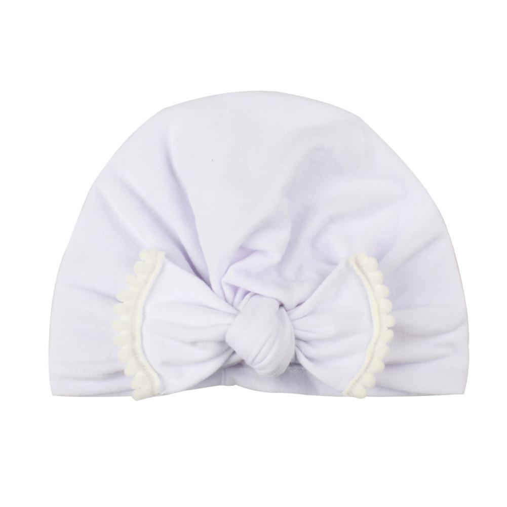 Newborn  Bowknot Turban Knot Cap Cute Beanie Head Warp Cap