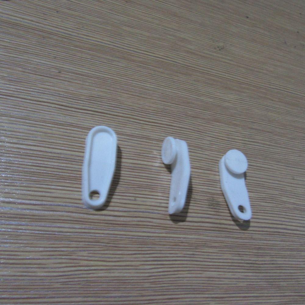 50 Stück Weiße Vorhangschienen-Gleiterhaken, Kunststoffmaterial Vorhangroller Dekorationszubehör Deckenroller-Schienenhaken