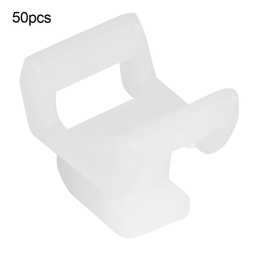 50pcs Base Mount Cable Wire Tie Zip Ties Holder for European Standard Aluminum ProfilesEuropean