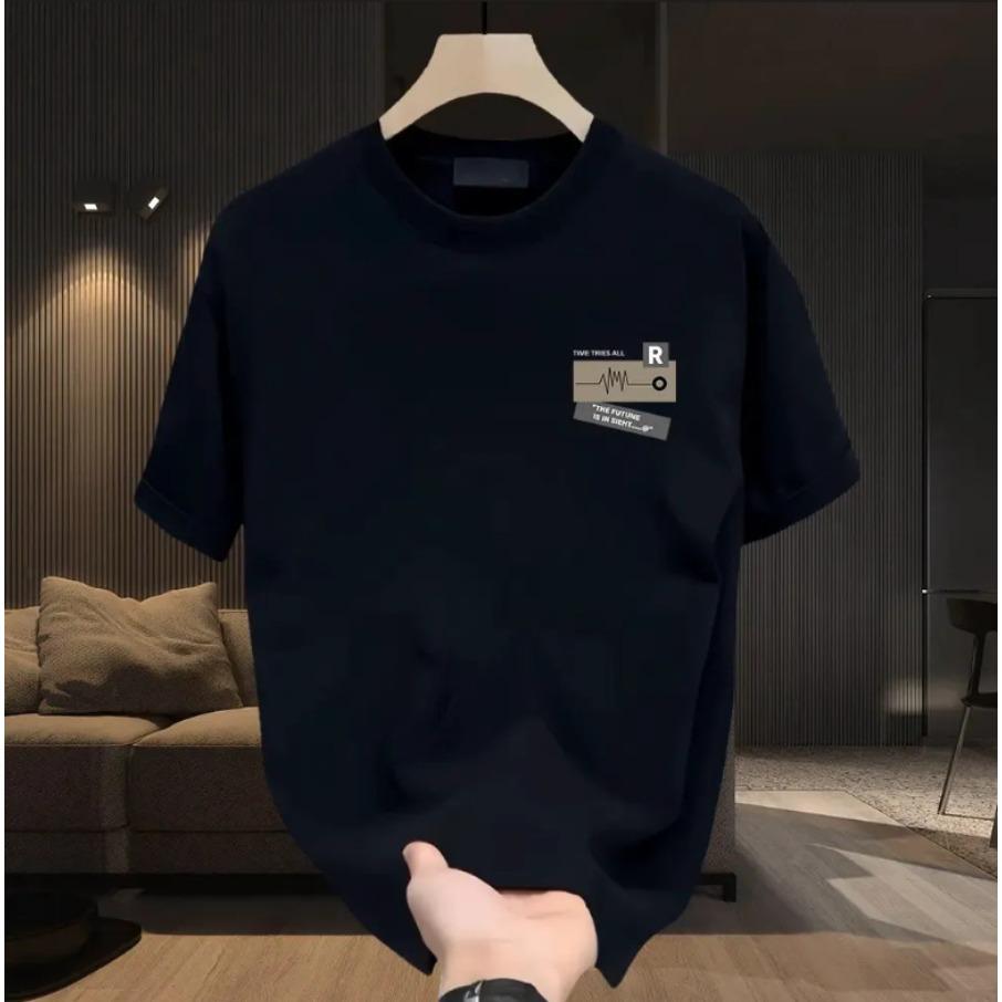 Summer Men Women Round Neck Short Sleeve Print T Shirt Breathable Sport Tops