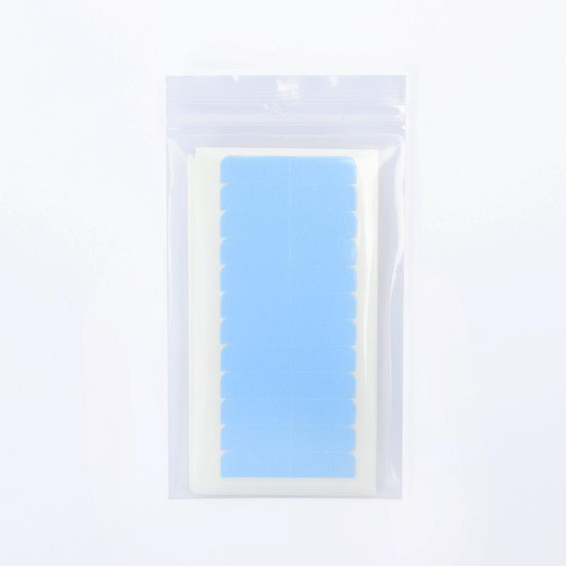 Blue Ultra-Thin Waterproof PU Hair Extension Tape - Strong Adhesive and Sweatproof