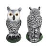 Cross-Border Owl: Outdoor Bird-Scaring, Rodent-Repelling Resin Ornament with Head Movement