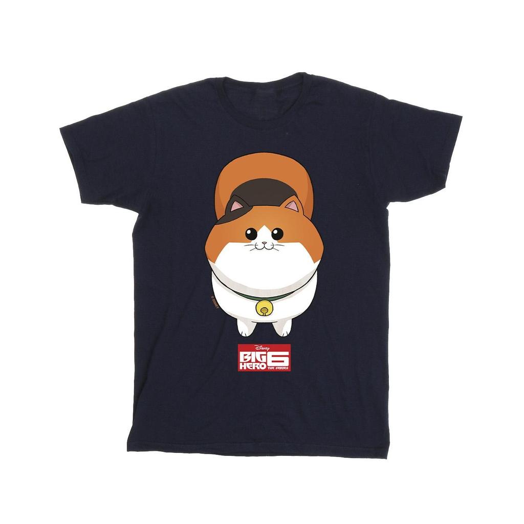 Disney T-shirt da uomo Big Hero 6 Baymax faccia di gattino