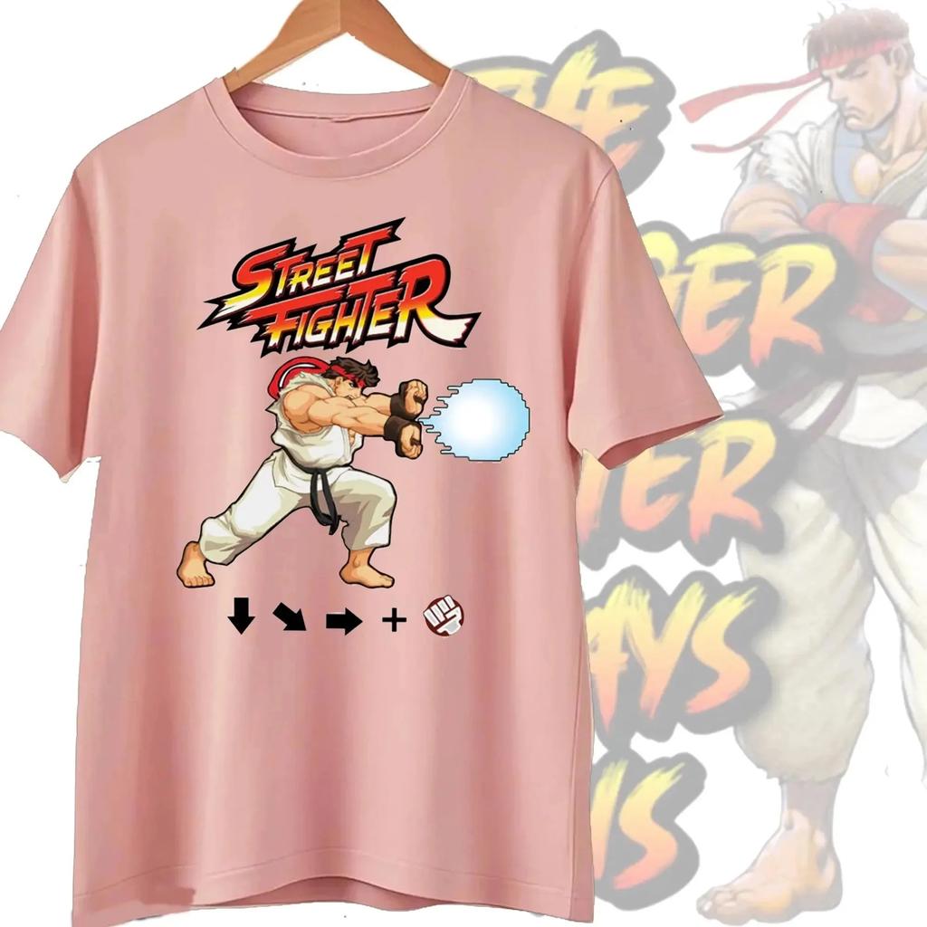 Novelty Street Fighter Select Classic Vintage Essential TShirt Short Sleeve Tees Boyfriend Fashion Clothes Women Men Streetwear