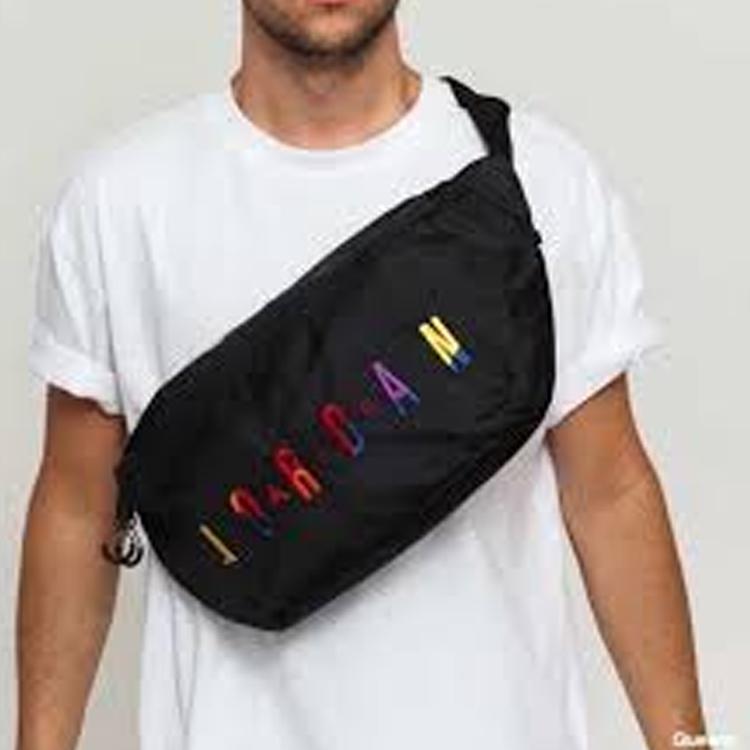 New Jordan Polyester Crossbody Bag, Fanny Pack Regular Unisex Black JD2143028GS-001-03132