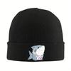Hungry Jeff Shark Knit Hat Beanies Winter Hat Warm Unisex New Caps Men Women Gifts