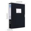 12pcs Foldable PP File Classification Box for A4 Size - Thickened 2.17inch Storage Box for Personnel And Financial Documents
